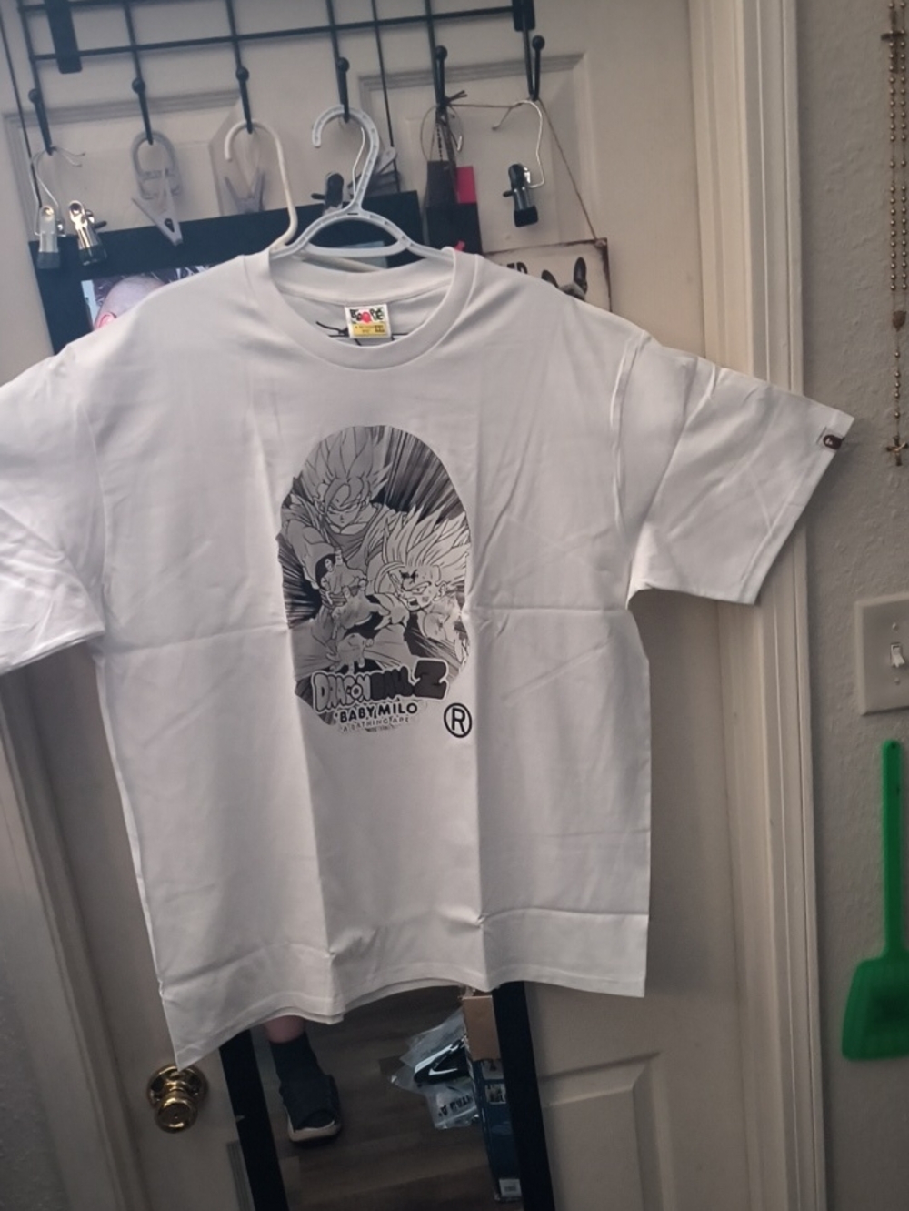 White x Dragon Ball Z , Bape Shirt Size 2XL Runs Small XL - Men